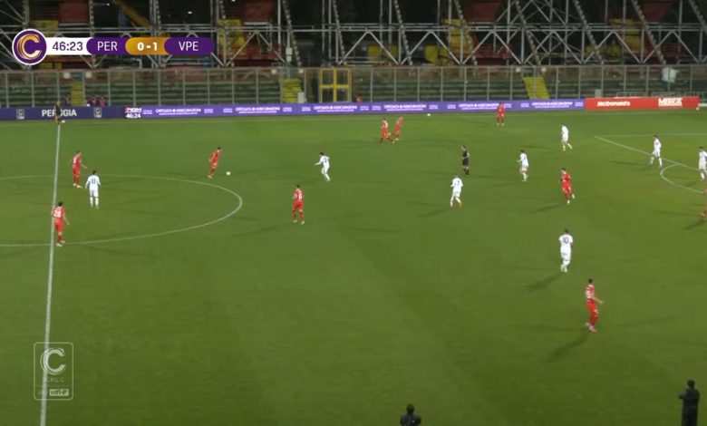 Serie C, Il Perugia batte in rimonta per 2-1 la Vis Pesaro nel Monday Night 1