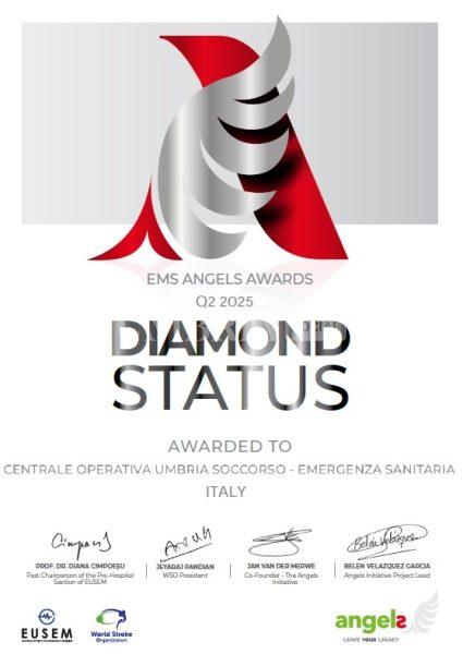Centrale 118 Umbria premiata con il riconoscimento Angels Diamond: eccellenza nella gestione dell'ictus cerebrale 4 Centrale 118 Umbria premiata con il riconoscimento Angels Diamond: eccellenza nella gestione dell'ictus cerebrale 3