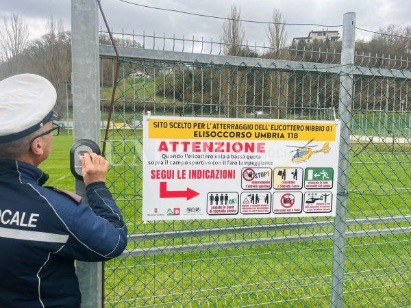 Cascia, operativa anche di notte l’elisuperficie per l’elisoccorso 3