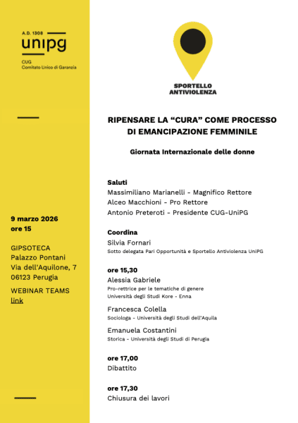 L’Università di Perugia celebra la Giornata Internazionale della Donna 4 L’Università di Perugia celebra la Giornata Internazionale della Donna 3