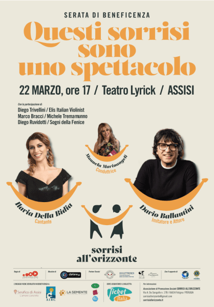 “Questi sorrisi sono uno spettacolo”: il varietà benefico nato a Foligno approda ad Assisi 4 “Questi sorrisi sono uno spettacolo”: il varietà benefico nato a Foligno approda ad Assisi 3