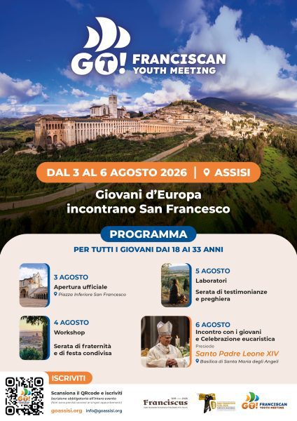 Assisi, tutto pronto per il “GO! Franciscan Youth Meeting” 2026 4 Assisi, tutto pronto per il “GO! Franciscan Youth Meeting” 2026 3