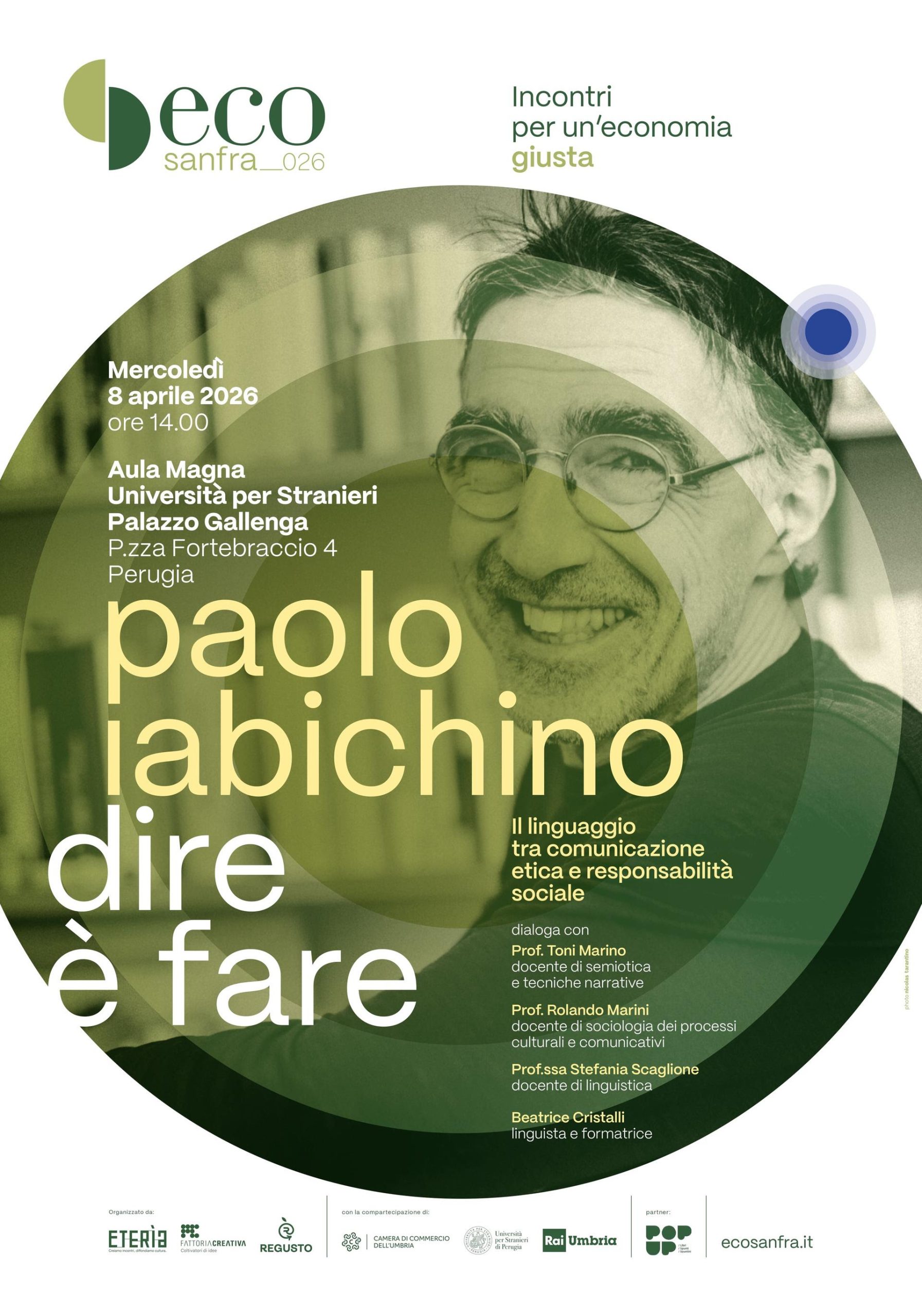 Eco Sanfra 2026, a Perugia il dialogo sul potere delle parole 4 Eco Sanfra 2026, a Perugia il dialogo sul potere delle parole 3