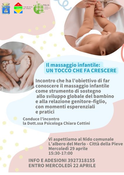 Città della Pieve, un incontro dedicato al contatto nella prima infanzia 4 Città della Pieve, un incontro dedicato al contatto nella prima infanzia 3