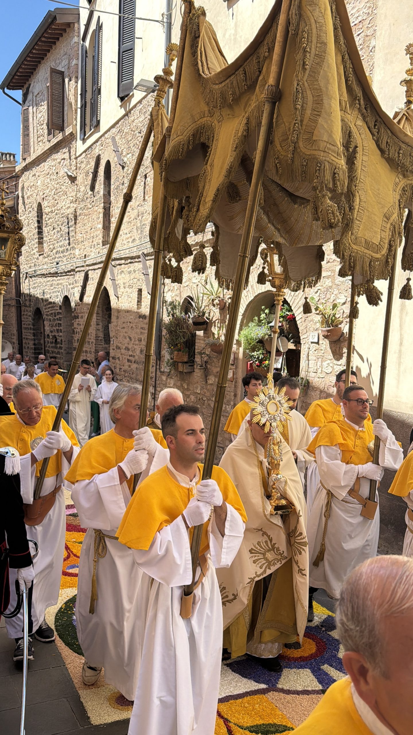 Spello, si chiudono le Infiorate 2026: migliaia di visitatori per la Processione del Corpus Domini e i tappeti floreali (foto+video) 17 Spello, si chiudono le Infiorate 2026: migliaia di visitatori per la Processione del Corpus Domini e i tappeti floreali (foto+video) 16