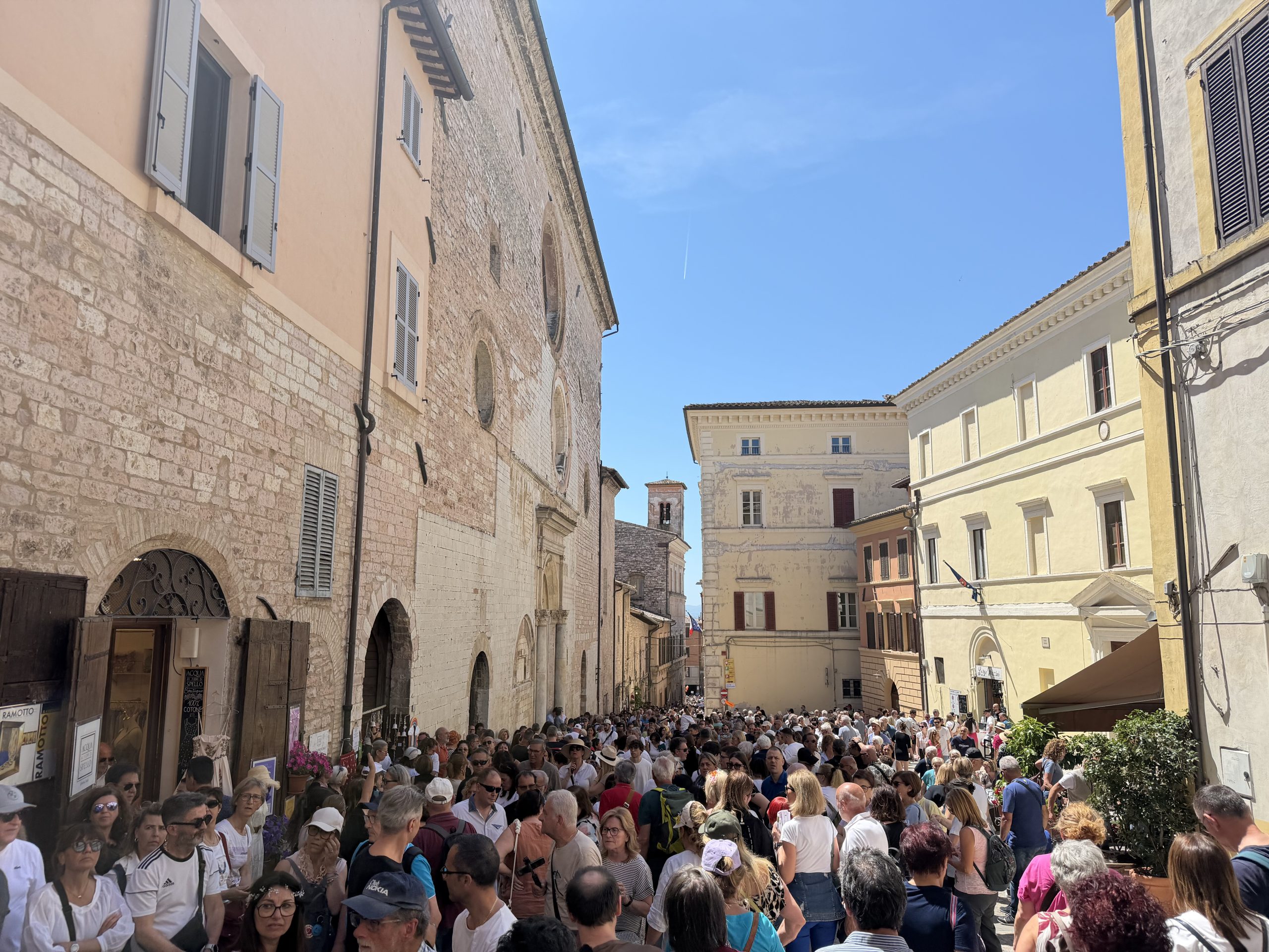 Spello, si chiudono le Infiorate 2026: migliaia di visitatori per la Processione del Corpus Domini e i tappeti floreali (foto+video) 29 Spello, si chiudono le Infiorate 2026: migliaia di visitatori per la Processione del Corpus Domini e i tappeti floreali (foto+video) 28