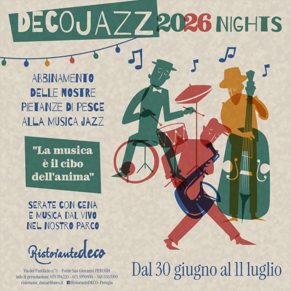 DecoJazz Nights: a Perugia dieci serate di musica dal vivo tra jazz, blues e soul 4 DecoJazz Nights: a Perugia dieci serate di musica dal vivo tra jazz, blues e soul 3