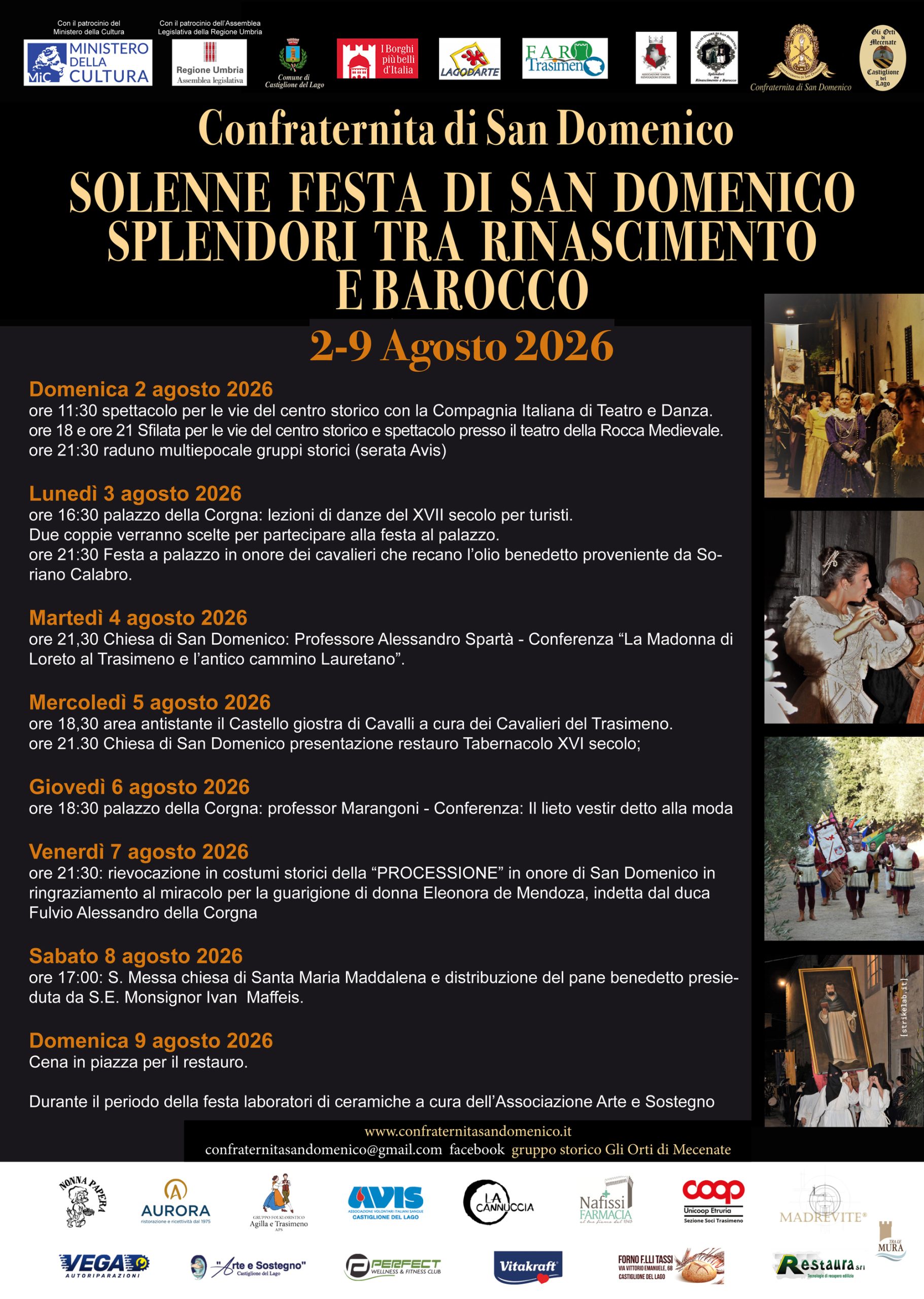 Castiglione del Lago, la Festa di San Domenico tra le migliori d'Italia: al via l'edizione 2026 6 Castiglione del Lago, la Festa di San Domenico tra le migliori d'Italia: al via l'edizione 2026 5