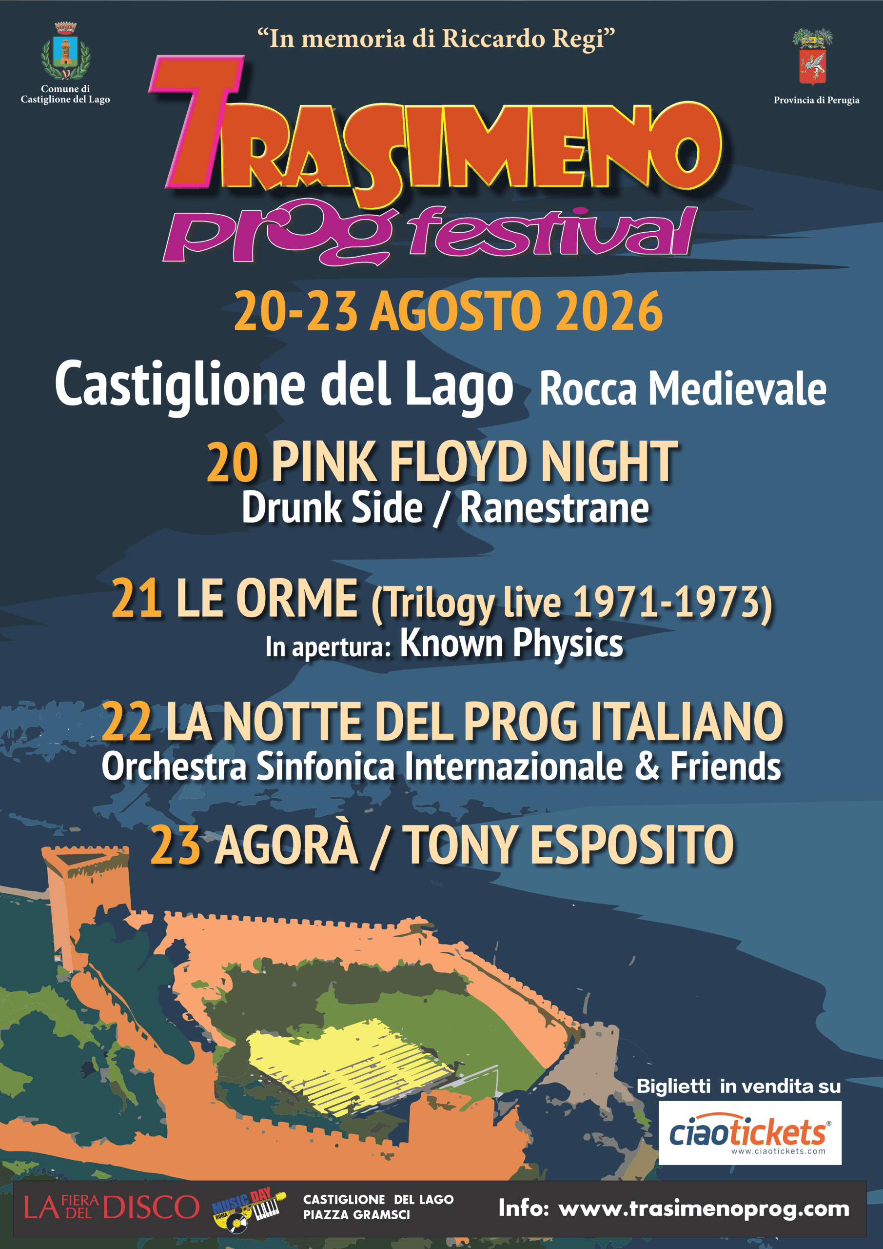 Castiglione del Lago capitale del prog: torna il Trasimeno Prog Festival alla Rocca Medievale 10 Castiglione del Lago capitale del prog: torna il Trasimeno Prog Festival alla Rocca Medievale 9