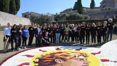 Successo ad Assisi per l’infiorata dedicata a San Francesco: un messaggio di pace nel cuore della Basilica 6 Successo ad Assisi per l’infiorata dedicata a San Francesco: un messaggio di pace nel cuore della Basilica 5