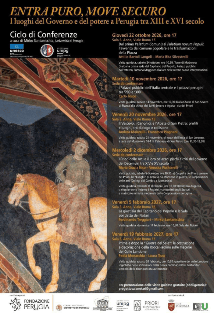 UniPG riscopre i luoghi del potere a Perugia tra Medioevo e Rinascimento 4 UniPG riscopre i luoghi del potere a Perugia tra Medioevo e Rinascimento 3