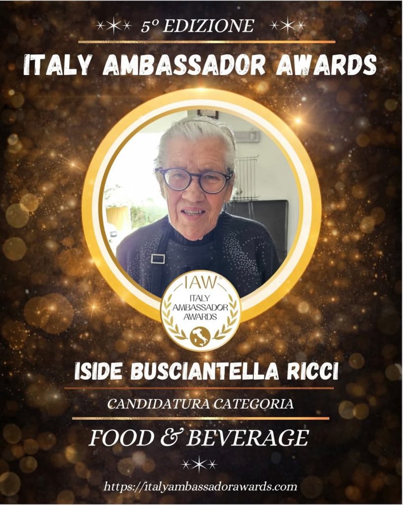 Nonna Iside ancora in finale agli Italy Ambassador Awards: è il quarto anno consecutivo 4 Nonna Iside ancora in finale agli Italy Ambassador Awards: è il quarto anno consecutivo 3