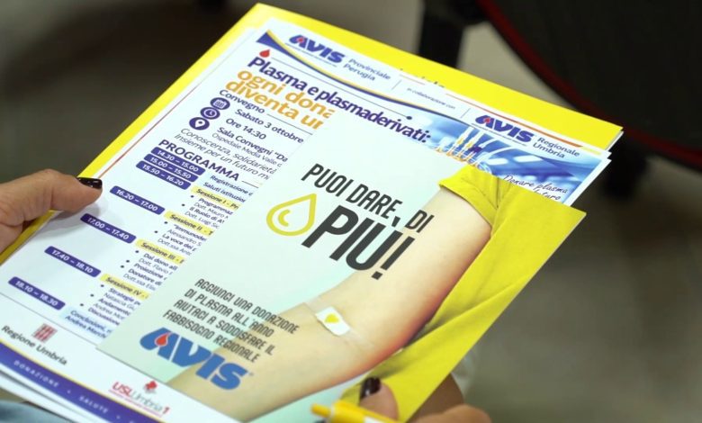 In Umbria la raccolta di plasma cresce ma non basta: Avis chiede più donazioni e nuovi punti 2 In Umbria la raccolta di plasma cresce ma non basta: Avis chiede più donazioni e nuovi punti 1