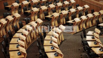 Crescono le adesioni a Civitas Umbria, nuovo progetto politico-culturale 12 horizontal shot of the desks inside of the scottish parliament building scaled