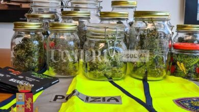 Va a sbattere con l'auto, la Polizia Stradale trova un borsone pieno di marijuana 14 PHOTO 2022 04 19 12 13 11