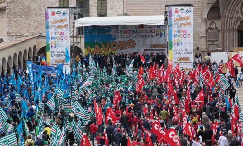 In Umbria in questa domenica la manifestazione nazionale per il Primo maggio di Cgil, Cisl e Uil (foto) 1 2630D8A6 C318 4FB3 AA78 9A8379A66FAB
