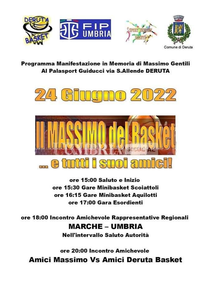 "Il Massimo del basket", Deruta ricorda Massimo Gentili 3 "Il Massimo del basket", Deruta ricorda Massimo Gentili 2