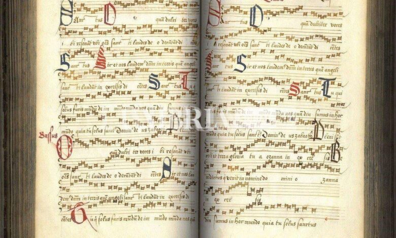Città di Castello, XXII Mostra Mercato del Libro Antico e della Stampa Antica 1 Manoscritto musicale 2