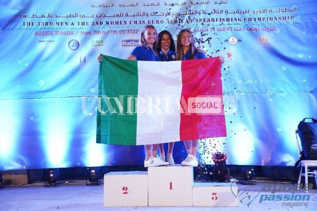 Doppio successo per Tiziana Martinelli al Campionato Euro-Africano di pesca in apnea 2