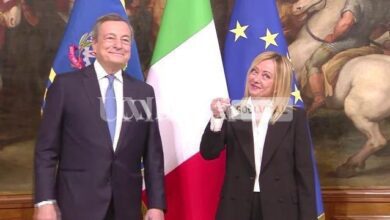 Passaggio della campanella tra Mario Draghi e Giorgia Meloni, la premier si è insediata 8 CFA437BF 566F 49BF 8784 E33470CF473D