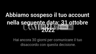 Instagram down: account disattivati e followers rimossi 6 Schermata 2022 10 31 alle 16.09.13