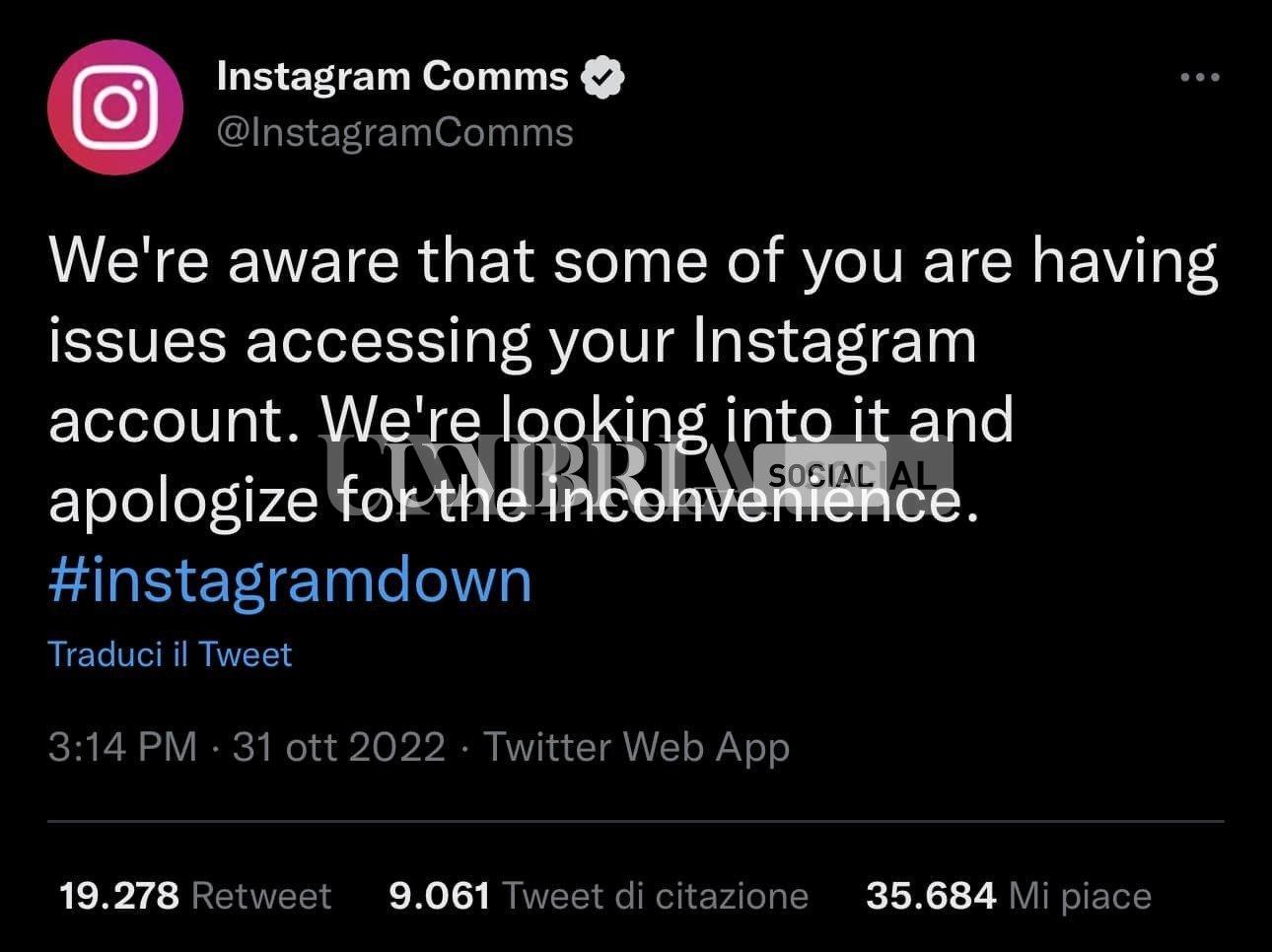 Instagram down: account disattivati e followers rimossi 4