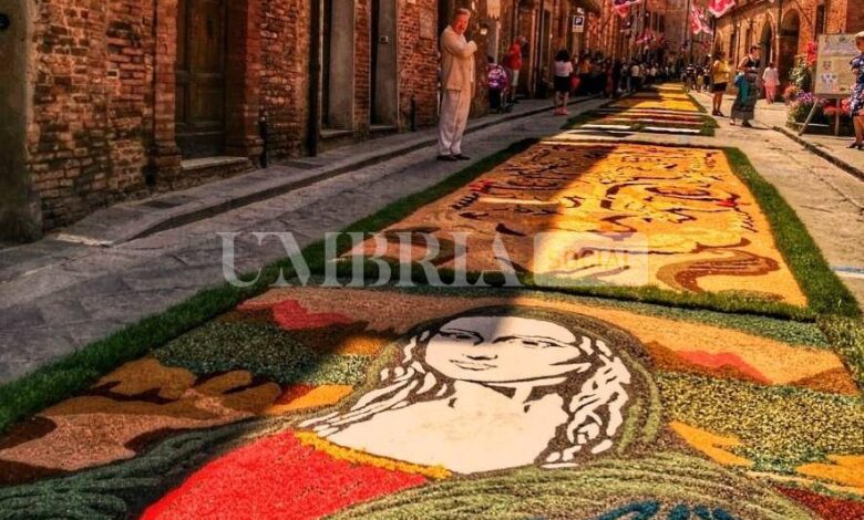 Città della Pieve, l’Infiorata di San Luigi dà il via agli eventi estivi 1 infiorata 1
