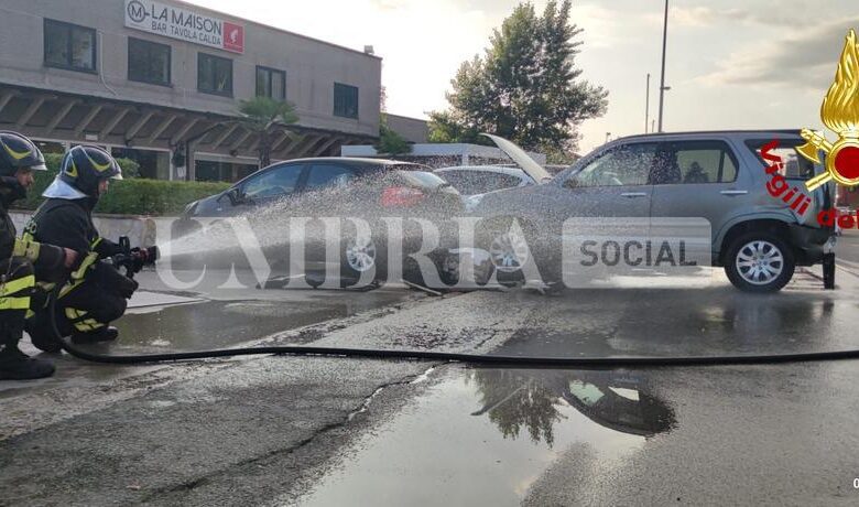 Terni, tamponamento furgone - vettura a gpl: vigili del fuoco sul posto 1 IMG 20230703 WA0050