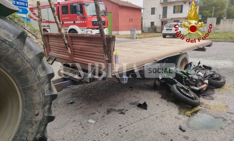 Scontro moto - trattore, centauro in ospedale 1 WhatsApp Image 2023 07 21 at 10.07.58