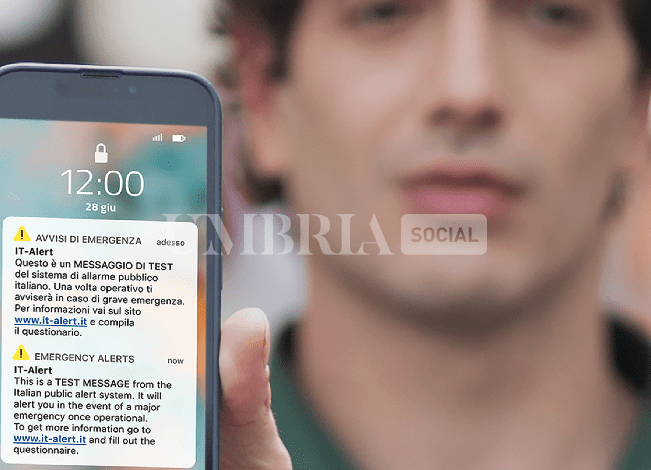It-Alert, al via in Umbria il test del nuovo sistema di allarme pubblico 1 Schermata 2023 09 07 alle 10.05.01