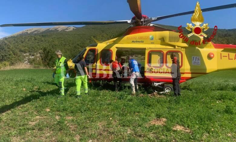 Incidente a Collecroce, motociclista cade e si ferisce: soccorso con l'elicottero 1 WhatsApp Image 2023 10 04 at 13.34.40