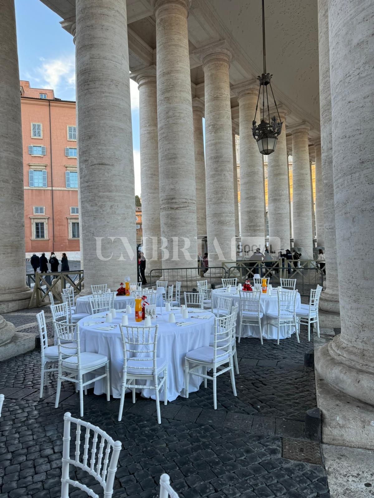 Elettrica Valeri illumina la cena per i poveri che si è tenuta in piazza San Pietro a Roma (foto) 6
