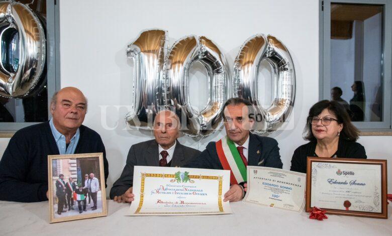 Spello festeggia i 100 anni del partigiano Edoardo Sonno 1 sonno 100 anni scaled