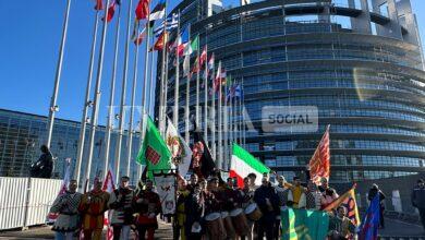 I Ceri di Gubbio in mostra al Parlamento Europeo di Strasburgo (foto) 6 WhatsApp Image 2024 01 16 at 145750