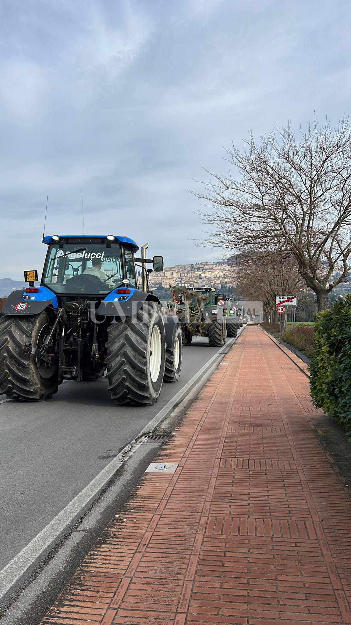 Continua la protesta degli agricoltori, a Bastia Umbra e Assisi trattori in strada (foto) 50