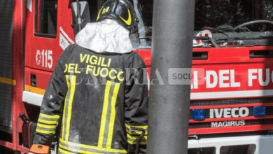 Incidente aereo a Castel Ritaldi: un morto e un ferito 7 vigili del fuoco pompieri