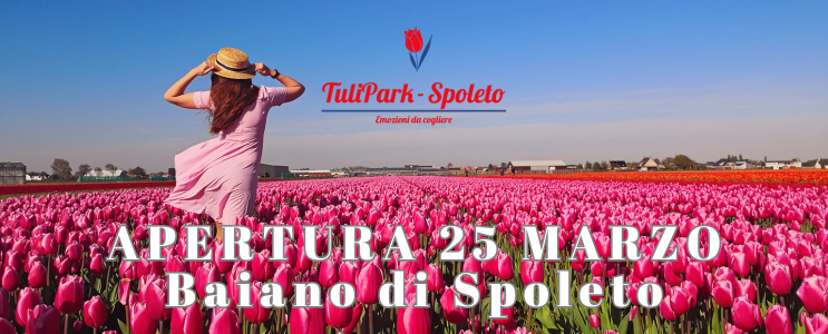 Tulipark torna in Umbria, in primavera a Spoleto lo spettacolo dei tulipani 2