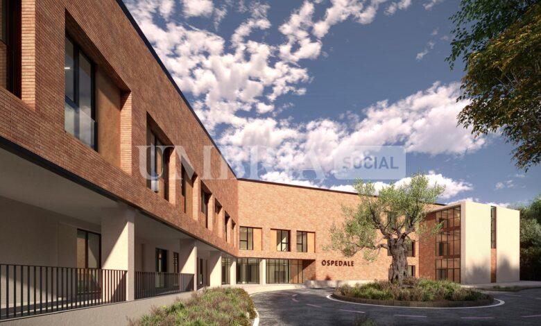 Ospedale di Narni e Amelia: approvato il progetto esecutivo, ora la validazione 1 rendering nuovo ospedale Narni Amelia