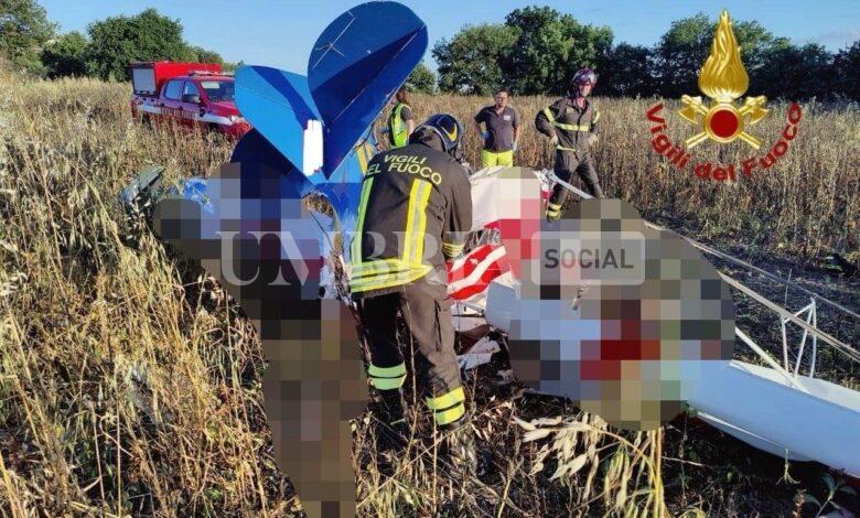Precipita un ultraleggero, due persone morte: è accaduto fra Solomeo e San Mariano 2 Precipita un ultraleggero, due persone morte: è accaduto fra Solomeo e San Mariano 1