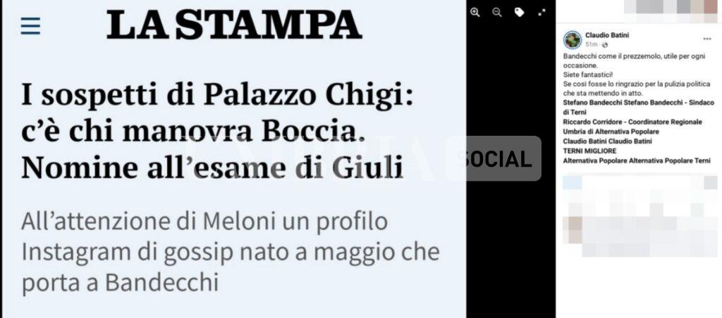 Nella telenovela Boccia-Sangiuliano spuntano anche un legame con l'Umbria: i sospetti su un account Instagram 5