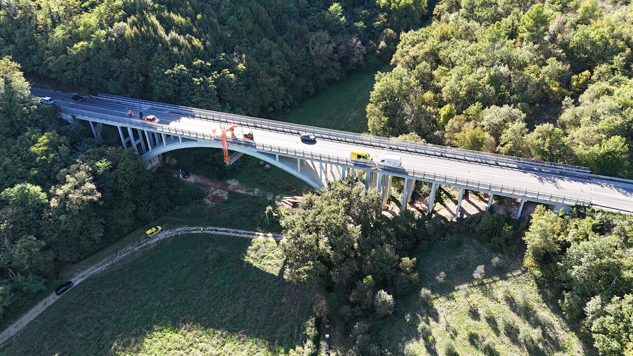 Umbria, Anas: controlli su un viadotto dello spoletino 5