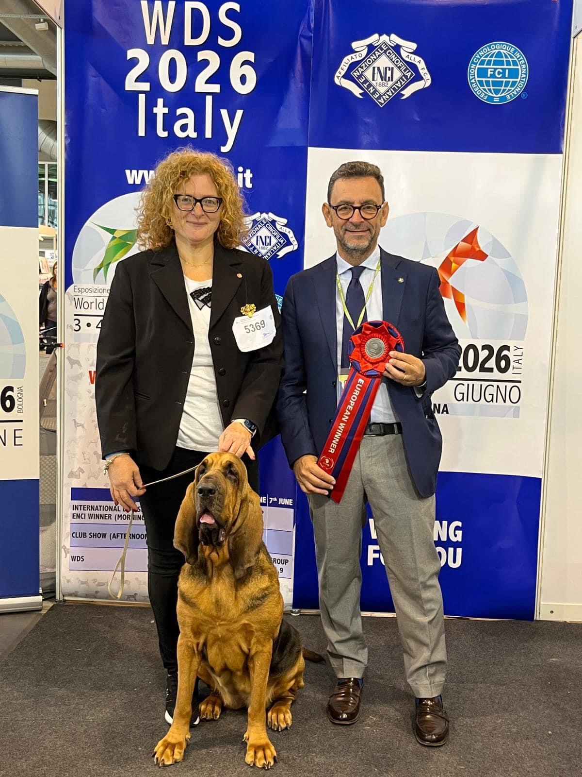 Laura Benedetti e la sua bloodhound Valery trionfano in Slovenia conquistando il titolo di European Winner (foto) 3