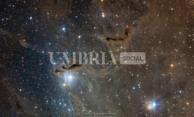 La Helping Hand Nebula fotografata dall'Umbria conquista la Nasa 2 La Helping Hand Nebula fotografata dall'Umbria conquista la Nasa 1