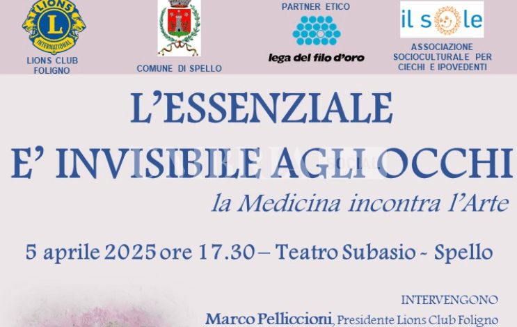 A Spello la medicina incontra l'arte, in un convegno su vista e inclusione 2 A Spello la medicina incontra l'arte, in un convegno su vista e inclusione 1