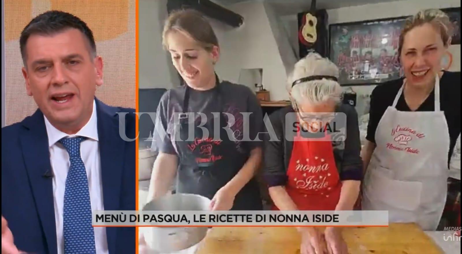Nonna Iside porta la tradizione umbra in diretta su Rete 4 con le sue celebri Pizze di Pasqua​ 105