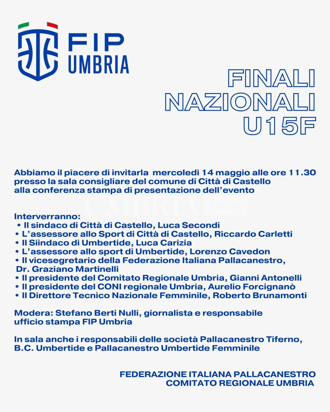 Fip, finali nazionali under 15 femminili: domani la presentazione ufficiale dell'evento 4 Fip, finali nazionali under 15 femminili: domani la presentazione ufficiale dell'evento 3