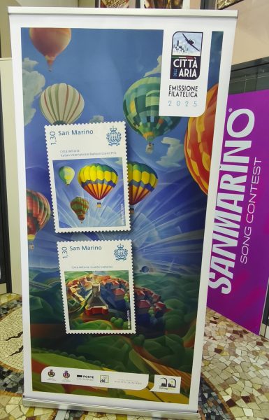 L’Umbria decolla con il Balloon Grand Prix: presentato a San Marino il francobollo celebrativo 2025 3