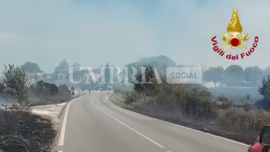 Grande lavoro dei Vigili del Fuoco per domare l’incendio a San Martino in Colle (foto) 9