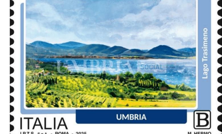Il lago Trasimeno tra le bellezze d'Italia immortalate in un francobollo 2 Il lago Trasimeno tra le bellezze d'Italia immortalate in un francobollo 1