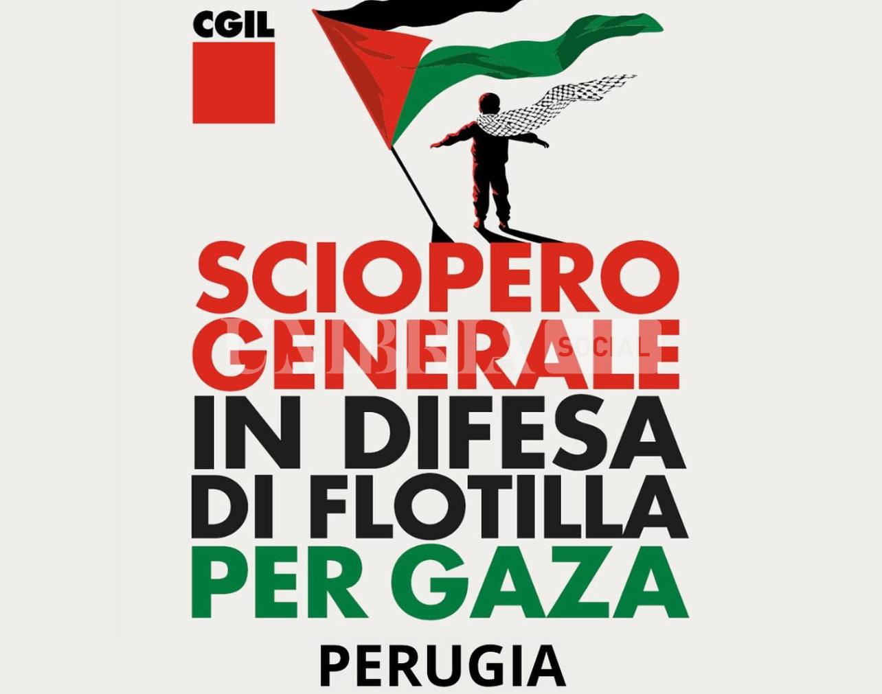 Anche in Umbria sciopero generale in difesa di Flotilla e Gaza: cortei a Perugia e Terni 19